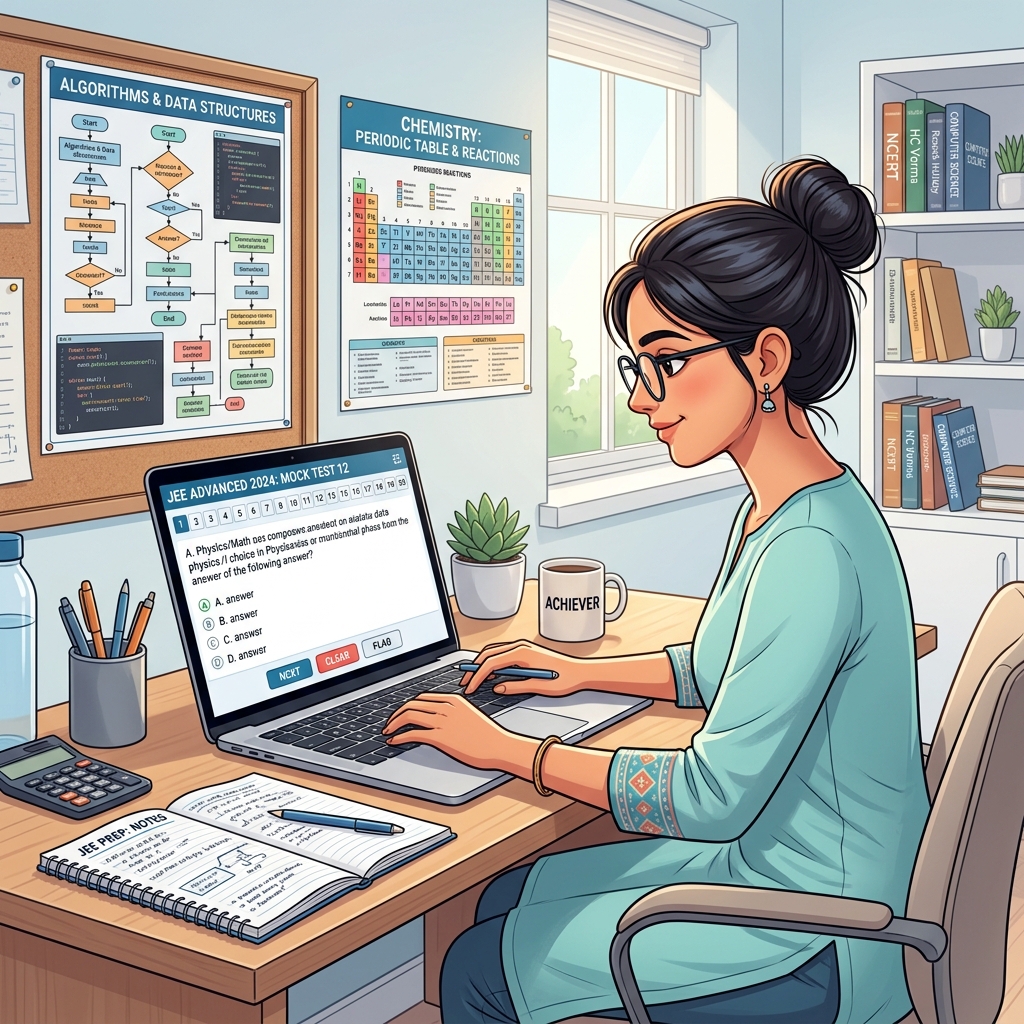 Student Preparing with EduOrbit Mocks